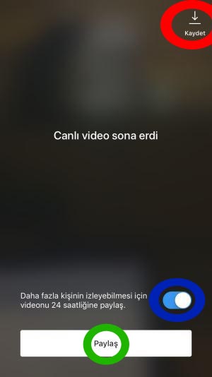 canlı yayın kaydetme